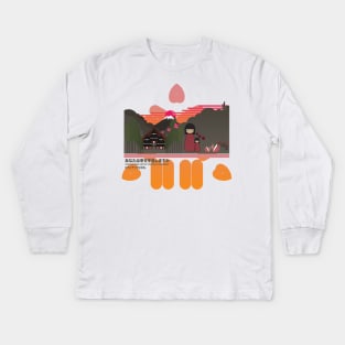 Japanese Illustration Kids Long Sleeve T-Shirt